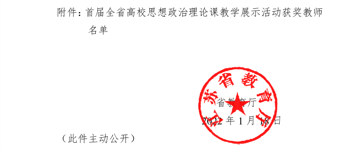 我校两位教师在首届全省高校思政课教学展示中获奖